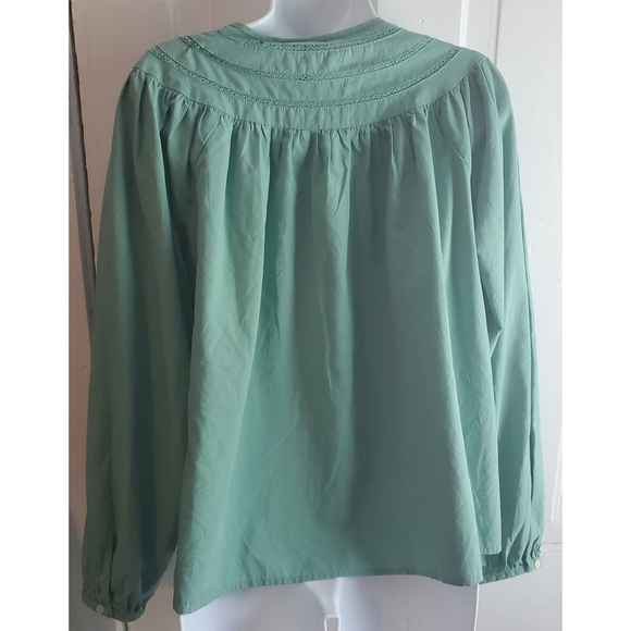 NEW Universal Thread Balloon Long Sleeve Tie Front Blouse - Picture 9 of 13